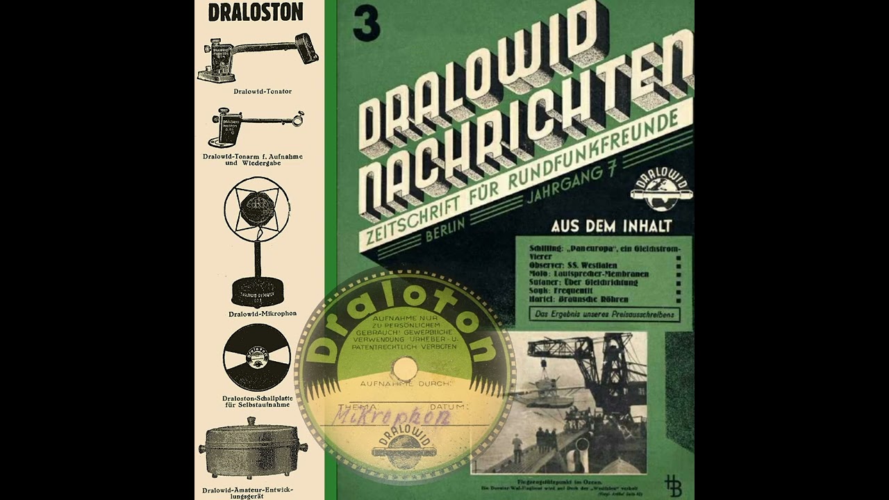 Draloston  Werbung in eigener Sache, Dralowid Draloton Mikrophon
