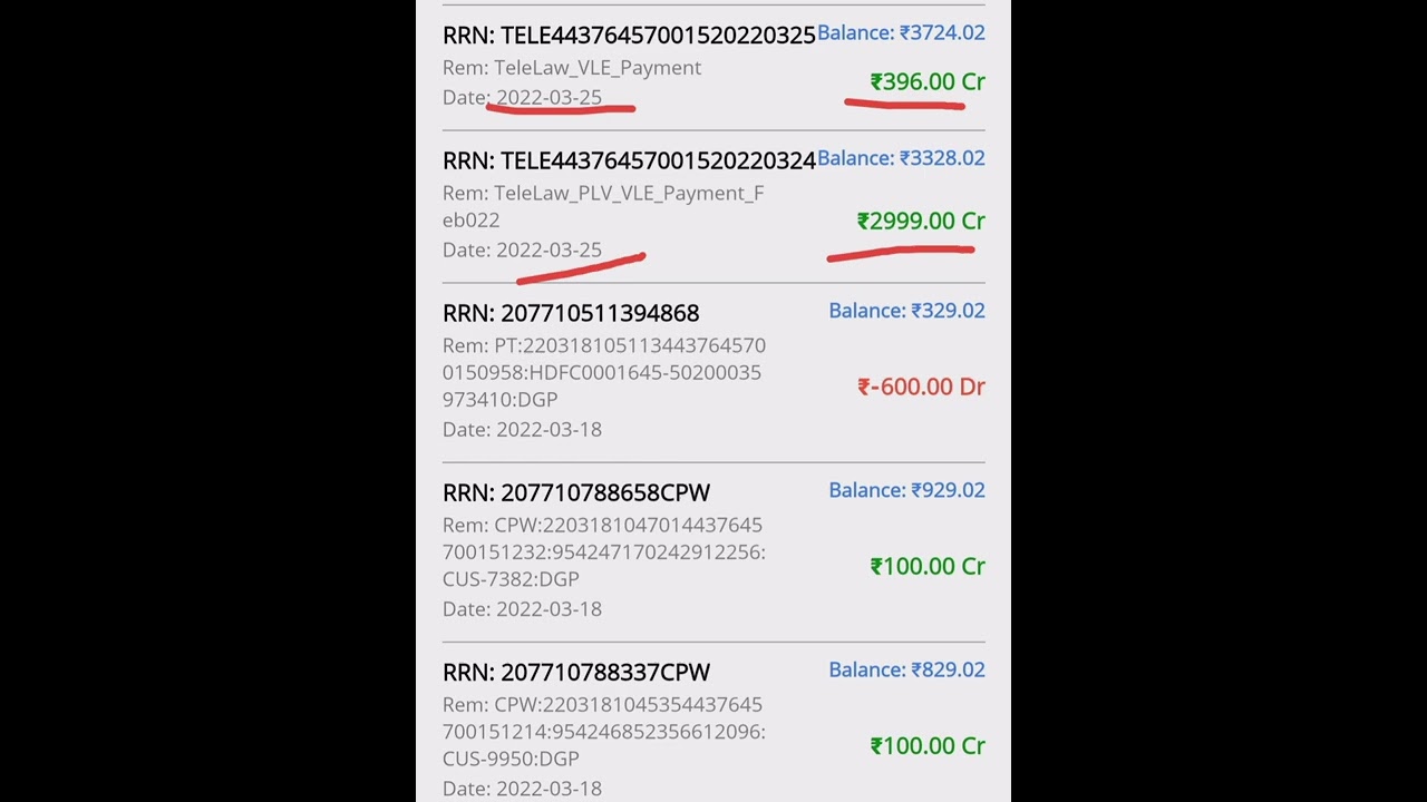 Tele law payment Dhamaka Mar 2022