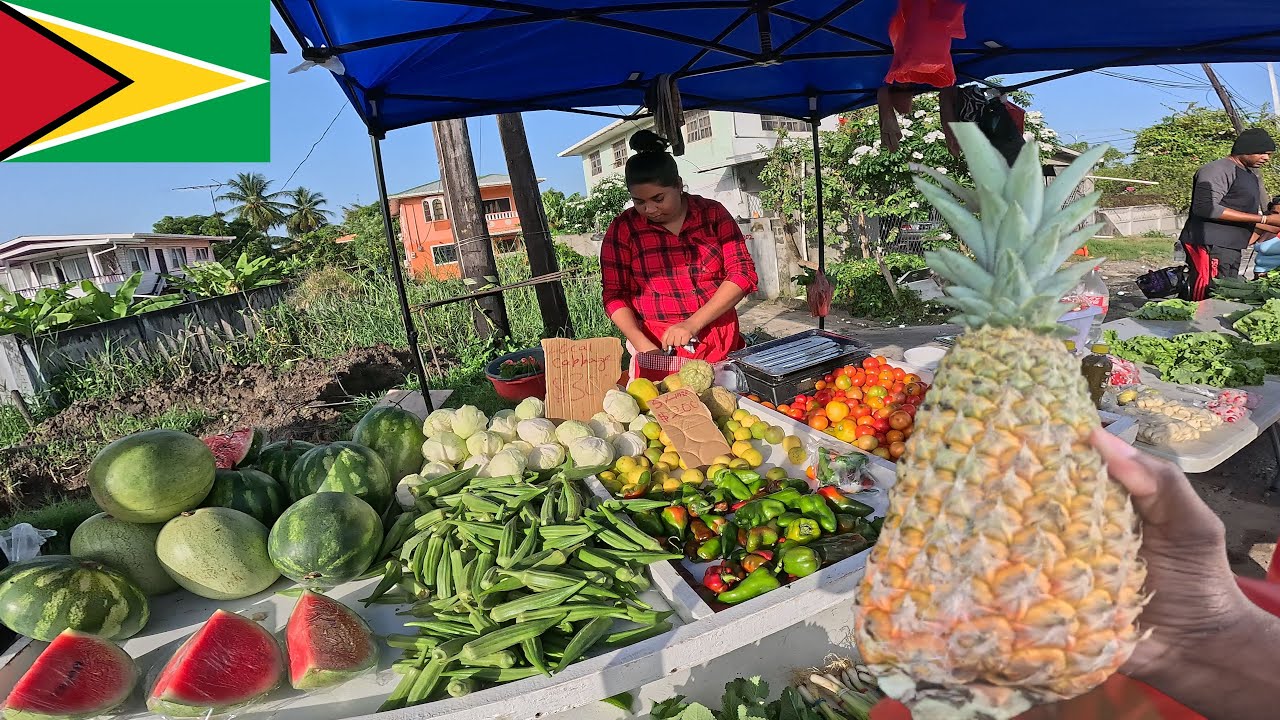 Line Top Market Haul & COOKING Pineapple FISH 