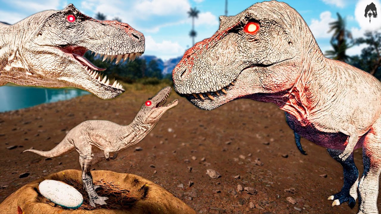 The Isle | O BEBÊ CANIBAL VIROU UM BOSS! Missão Cumprida: Criamos um T-REX ALBINO ADULTO!🤍