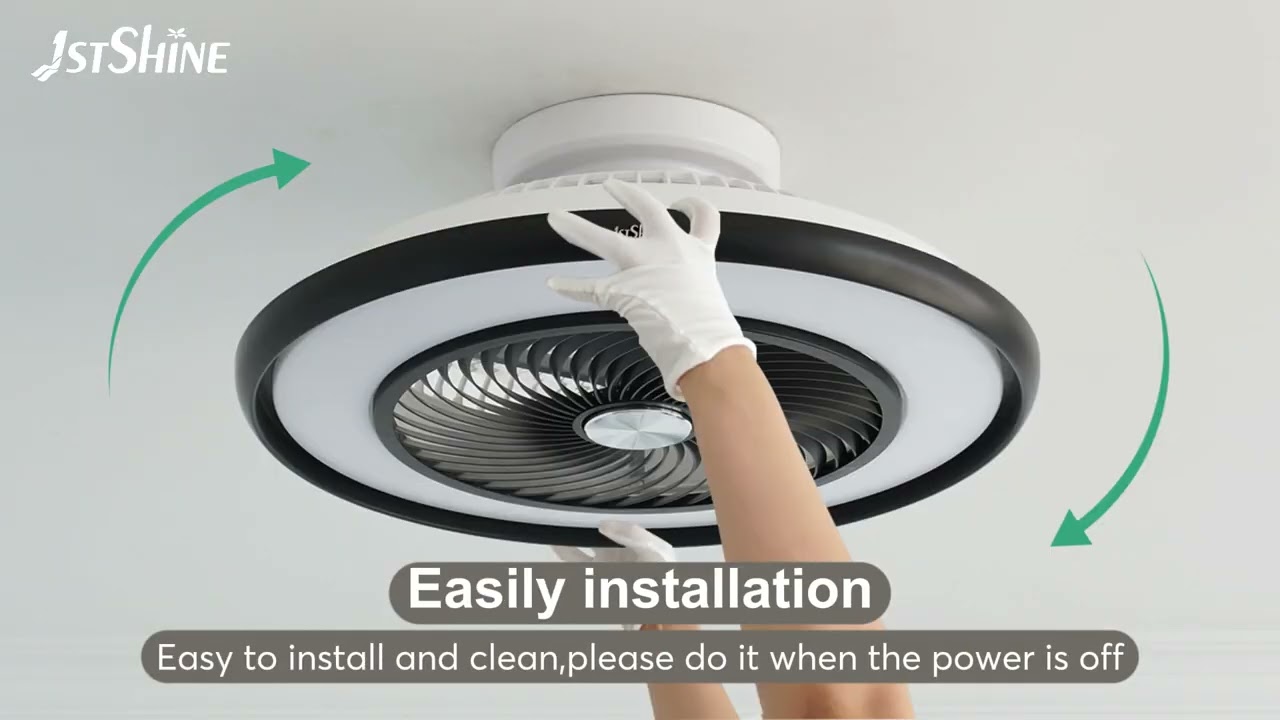 Bladeless Led Ceiling Fan Flush Mount For Low Profile Dimming Led Light