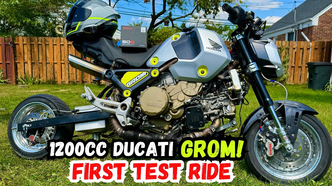 ВПЕРВЫЕ ПОЕЗДКА НА МОЕМ DUCATI 1199 куб. см. ПОМЕНЯЛ НА Honda GROM!