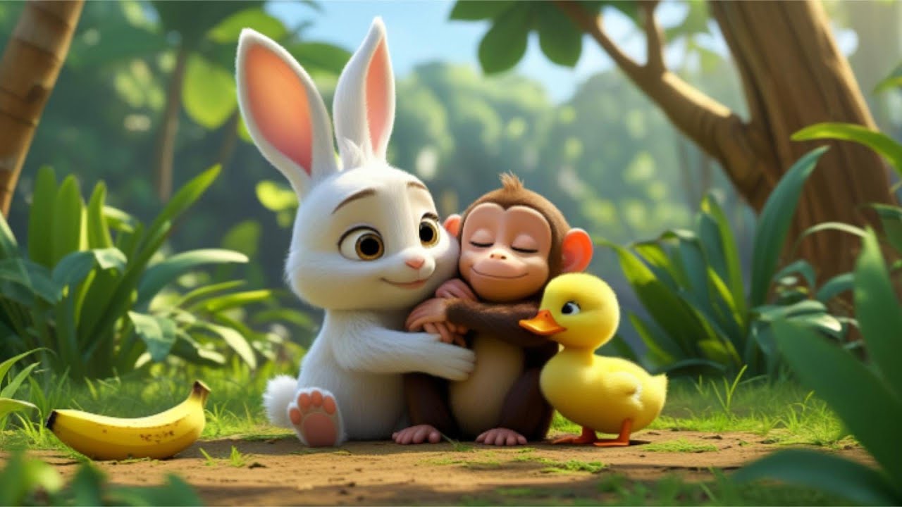 🐰 Roro & Dodo Save the Monkeys!  3D Animation for Kids  A Story About Friendship & Kindness 🐒💚
