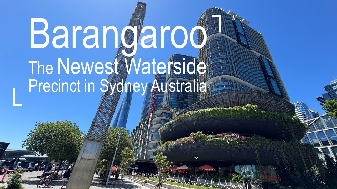 Explore Barangaroo the Newest Waterside Precinct in Sydney Australia | 4K Walking Tour
