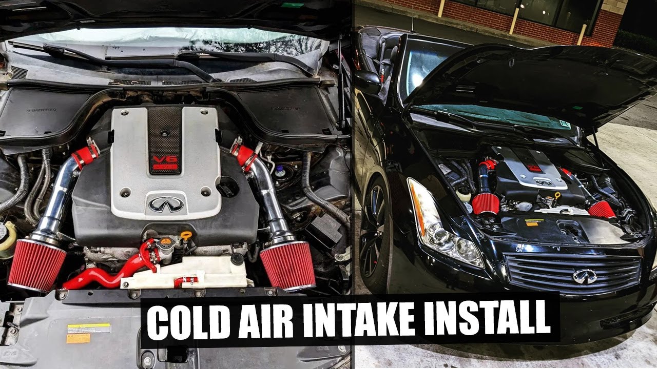 How to install cold air intakes on a convertible G37