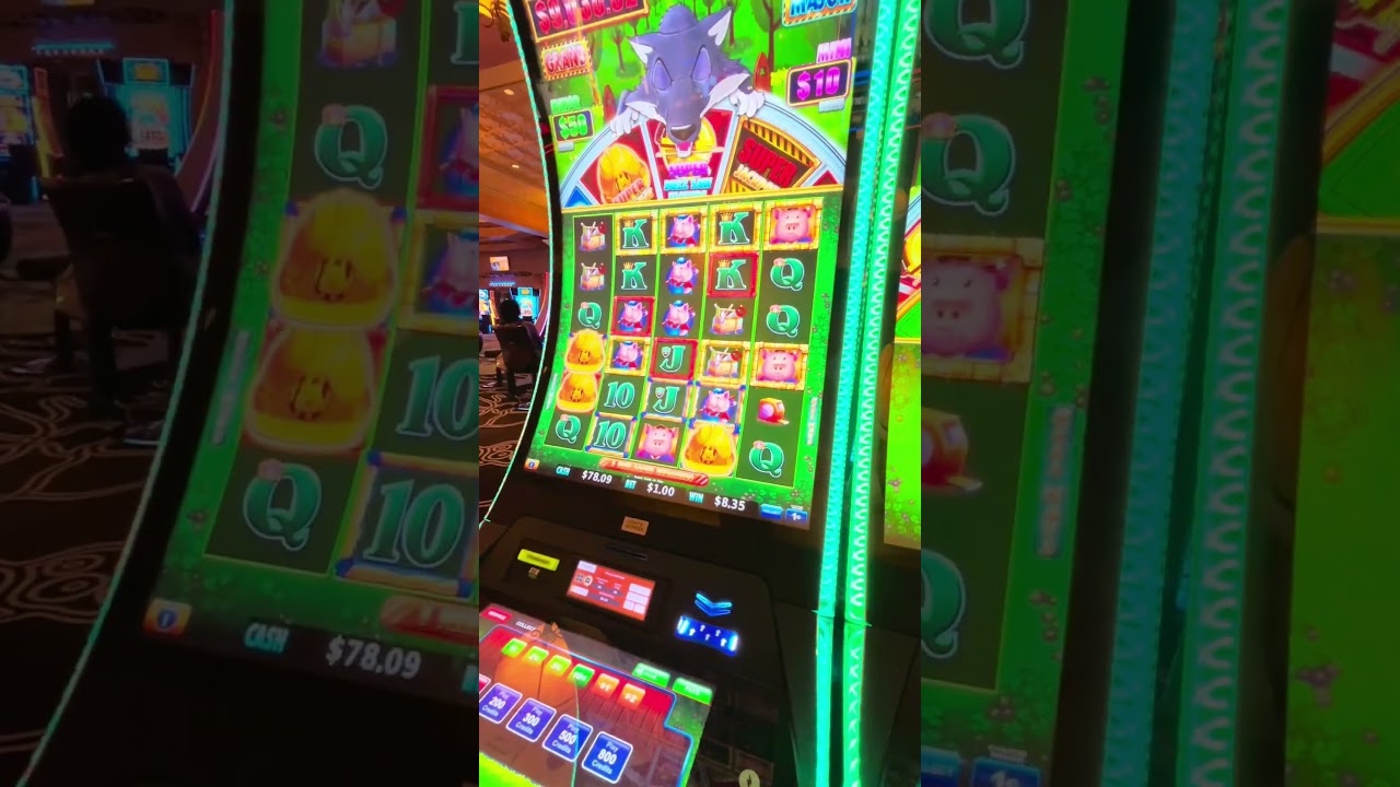 HUFF N PUFF SUPER BUZZSAW FEATURE WON!!! #slot #huffnevenmorepuff #huffnpuff