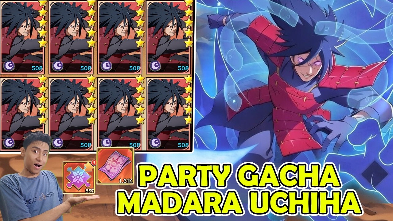 PESTA GACHA 1300 TICKET DAN 850 FRAGMENT! FULL UPGRADE MADARA UCHIHA - SAGE PATH CONVERGENCE