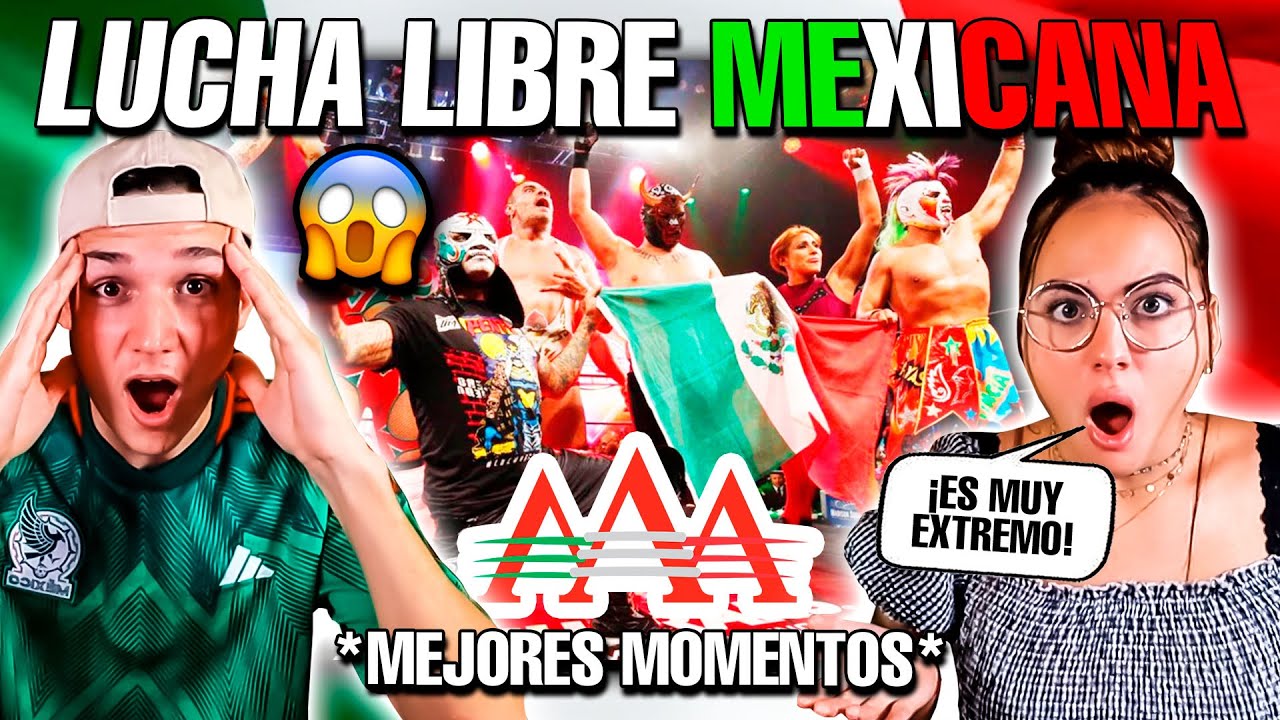🇪🇸 MIS SOBRINOS REACCIONAN a los MEJORES MOMENTOS de la LUCHA LIBRE MEXICANA AAA😱🇲🇽