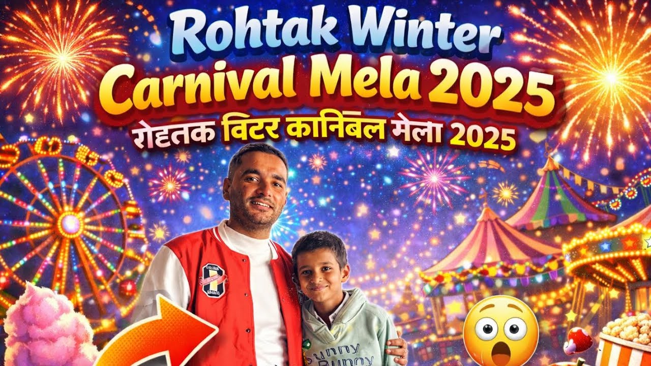 🎡 Rohtak Winter Carnival Mela 2025 | Rohtak 2025 Mela | Rohtak Mela | Rohtak winter carnival 🎪