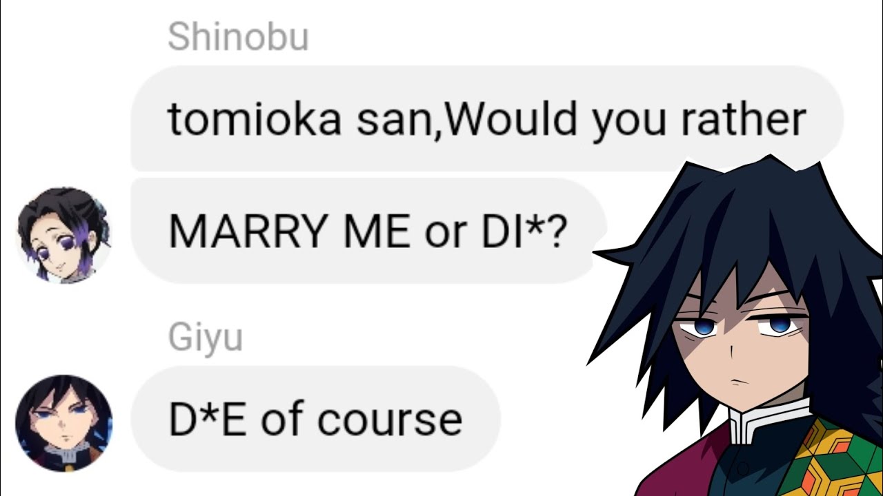 If Hashiras play would you rather with anime | Demon slayer #demonslayer
