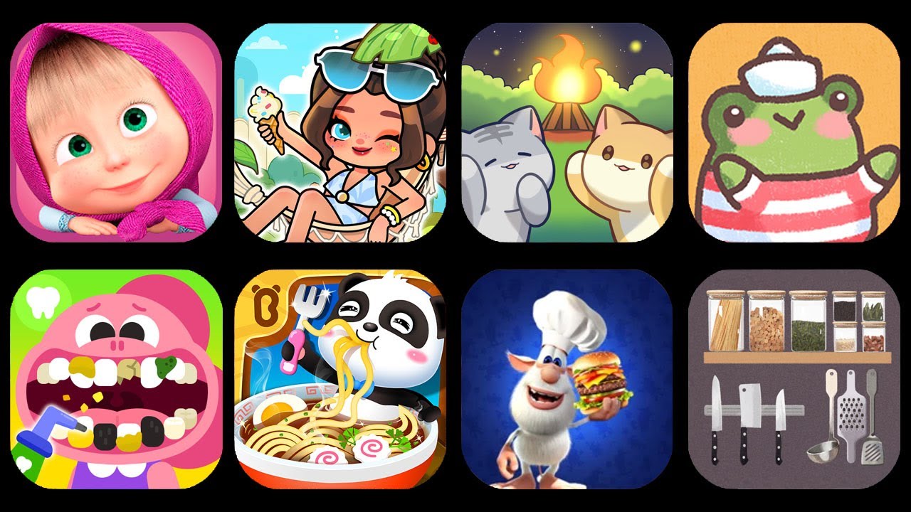 MASHA AND THE BEAR, AHA WORLD, CAT FOREST, HAMSTER INN, COCOBI DENTIST,..