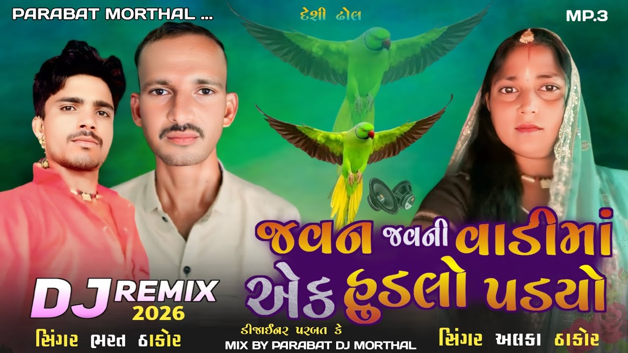 જવન જવની વાડીમાં એક હુડલો પડ્યો.. સિંગર ભરત ઠાકોર સિંગર અલકા ઠાકોર DJ Remix 