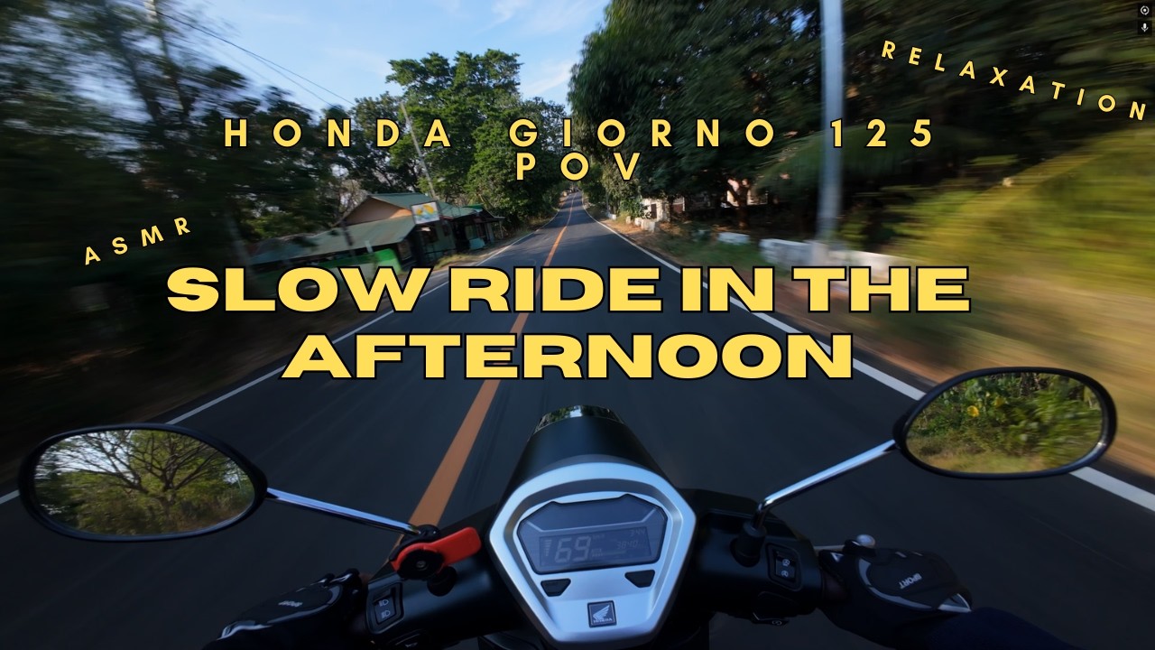 Honda Giorno 125 POV: Pure Relaxation | Late Afternoon Province Ride | 4K | No talking