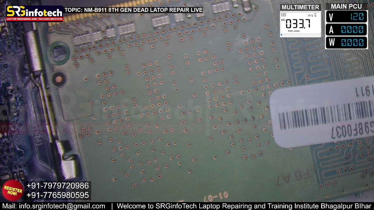 NM-B911 8TH GEN DEAD LATOP REPAIR LIVE | JOIN LAPTOP REPAIR COURSE @10500 LIMITED