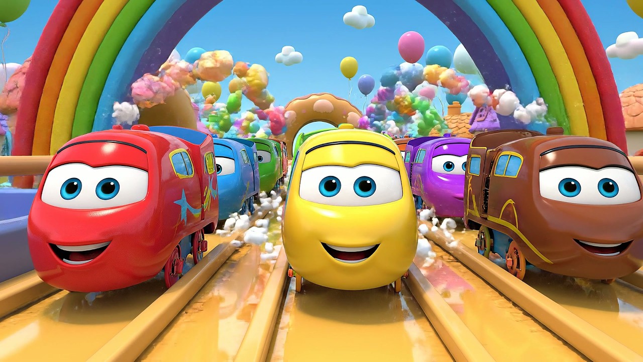 Seis Pequeños Trenes de Juguete ¡Chú, Chú! | Canciones de Transportes y Números