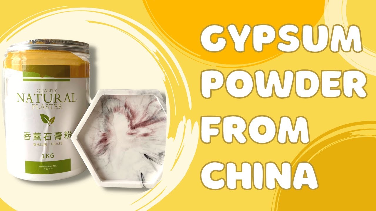 How to make marble coaster from Gypsum Powder | Natural Plaster from China | Is it good?