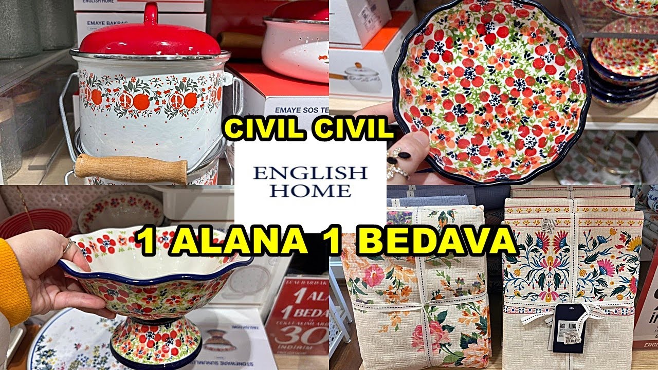 ENGLİSH HOME'DA BATTANİYELER 300 LİRA😱/YATAK ÖRTÜLERİ 500TL❗️YEPYENİ ÜRÜNLER👌 ÇEYİZ ALIŞVERİŞİ