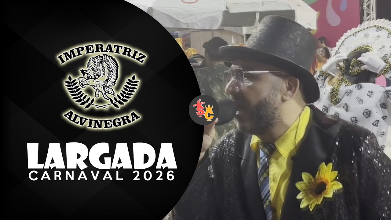 Imperatriz Alvinegra | Largada do Desfile Oficial | Santos Carnaval 2026