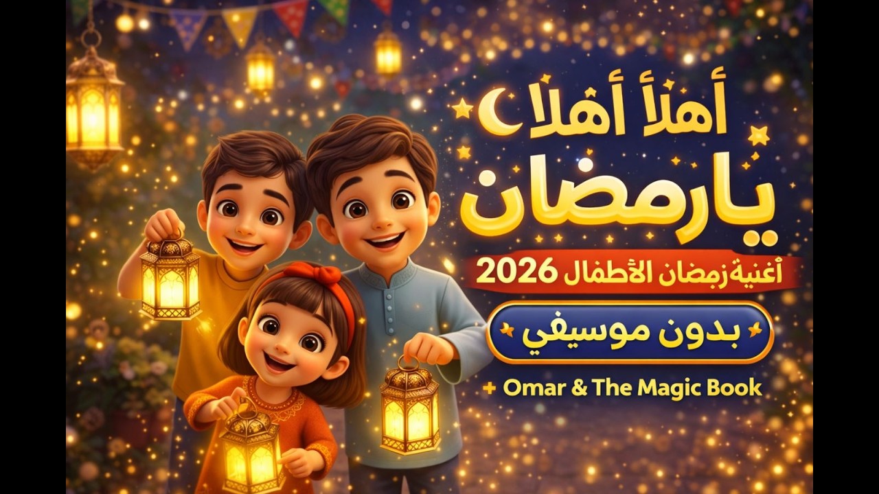 أهلاً أهلاً يا رمضان 🌙🔥 (بدون موسيقى) | أجمل أغنية رمضان للأطفال 2026 | رمضان كريم