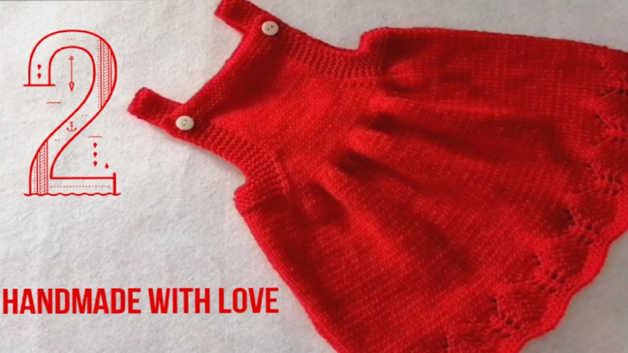 تريكو فستان بيبي بغرزه اجور سهله جدا (الجزء الثاني) tutorial baby knitting dress