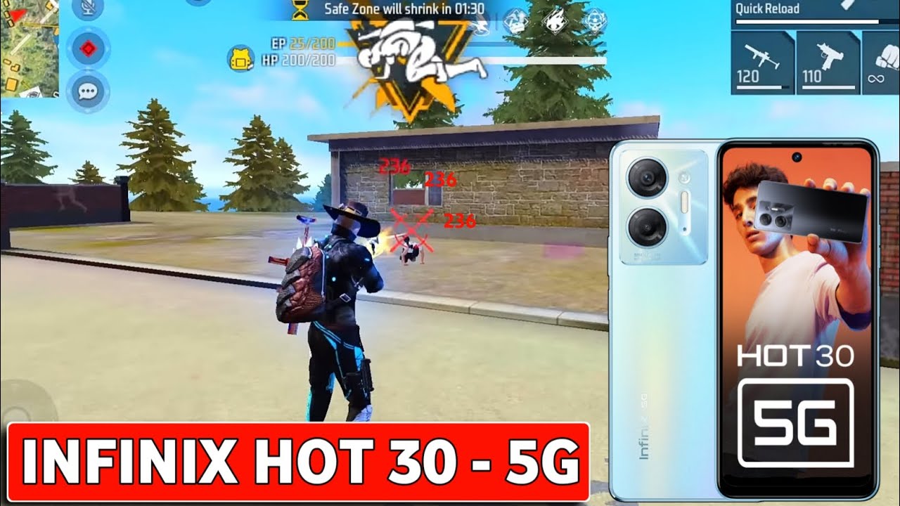 infinix hot 30 5g free fire test // infinix hot 30 5g pubg test // infinix hot 30 5g gaming test