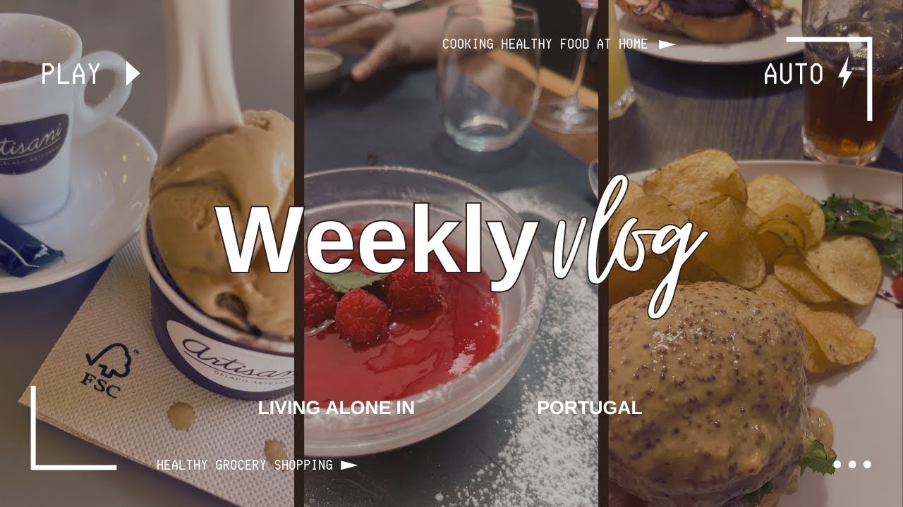 (Sub) Weekly Vlog | My life in Sintra, grocery shopping in Portugal & what I eat in a week