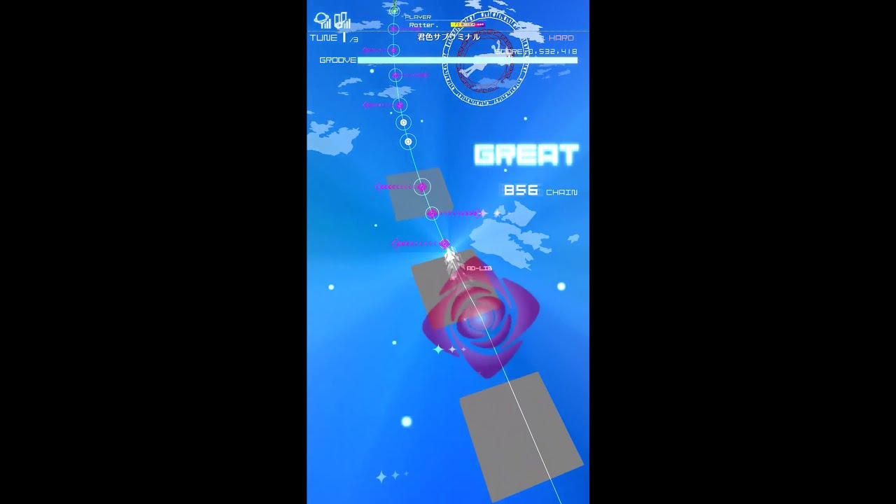 【GROOVE COASTER 3EX】君色サブリミナル　[HARD]  PERFECT