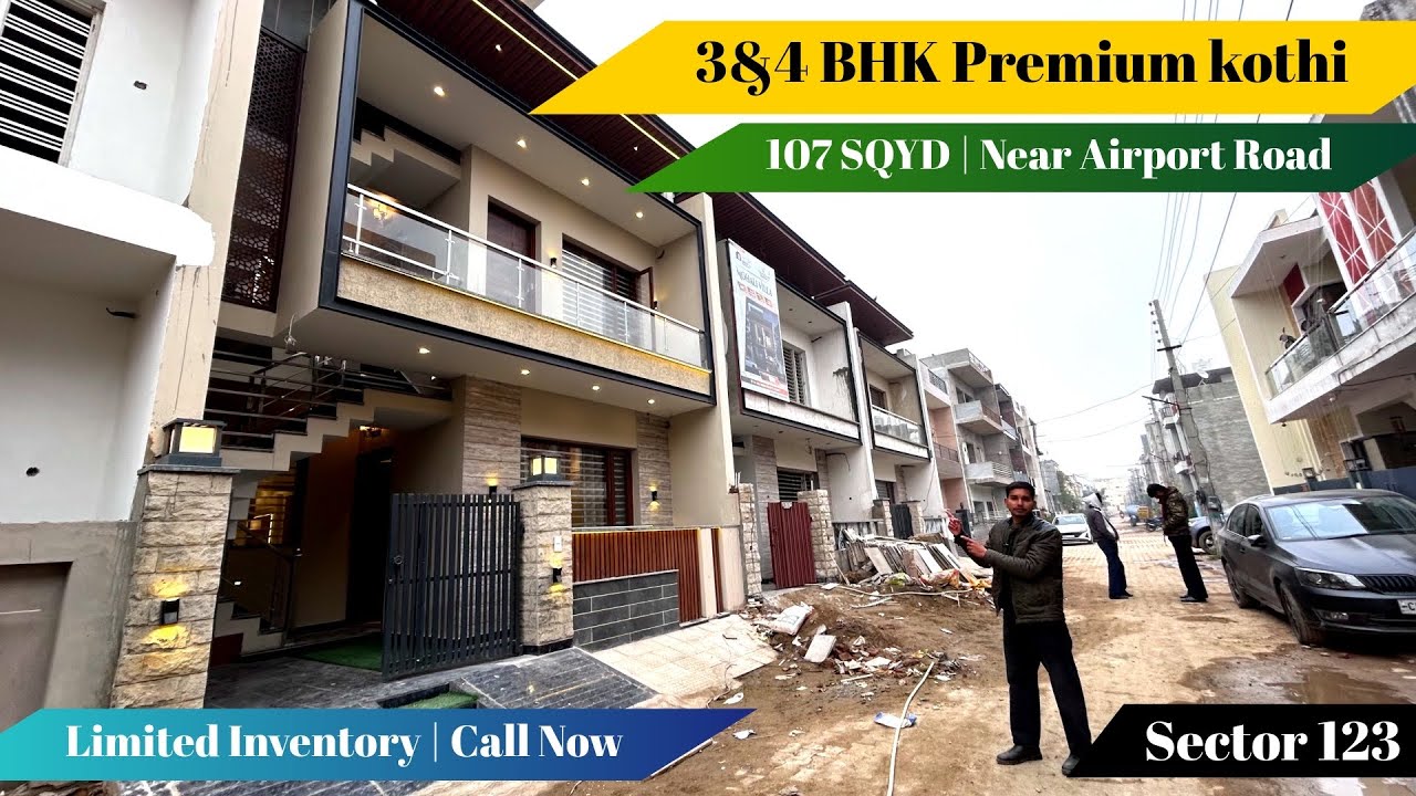 3 & 4 BHK Premium Kothi for Sale in Sector 123 | Near Airport Road | Gated Society | Luxury Home