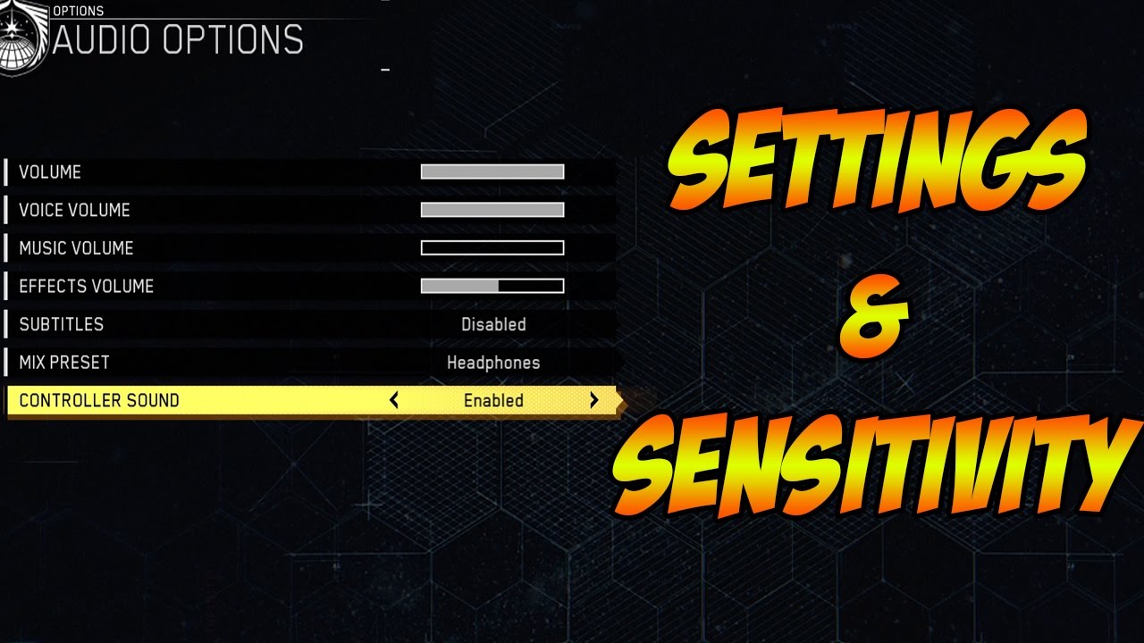 Infinite Warfare - Settings & Sensitivity! (CoD IW)