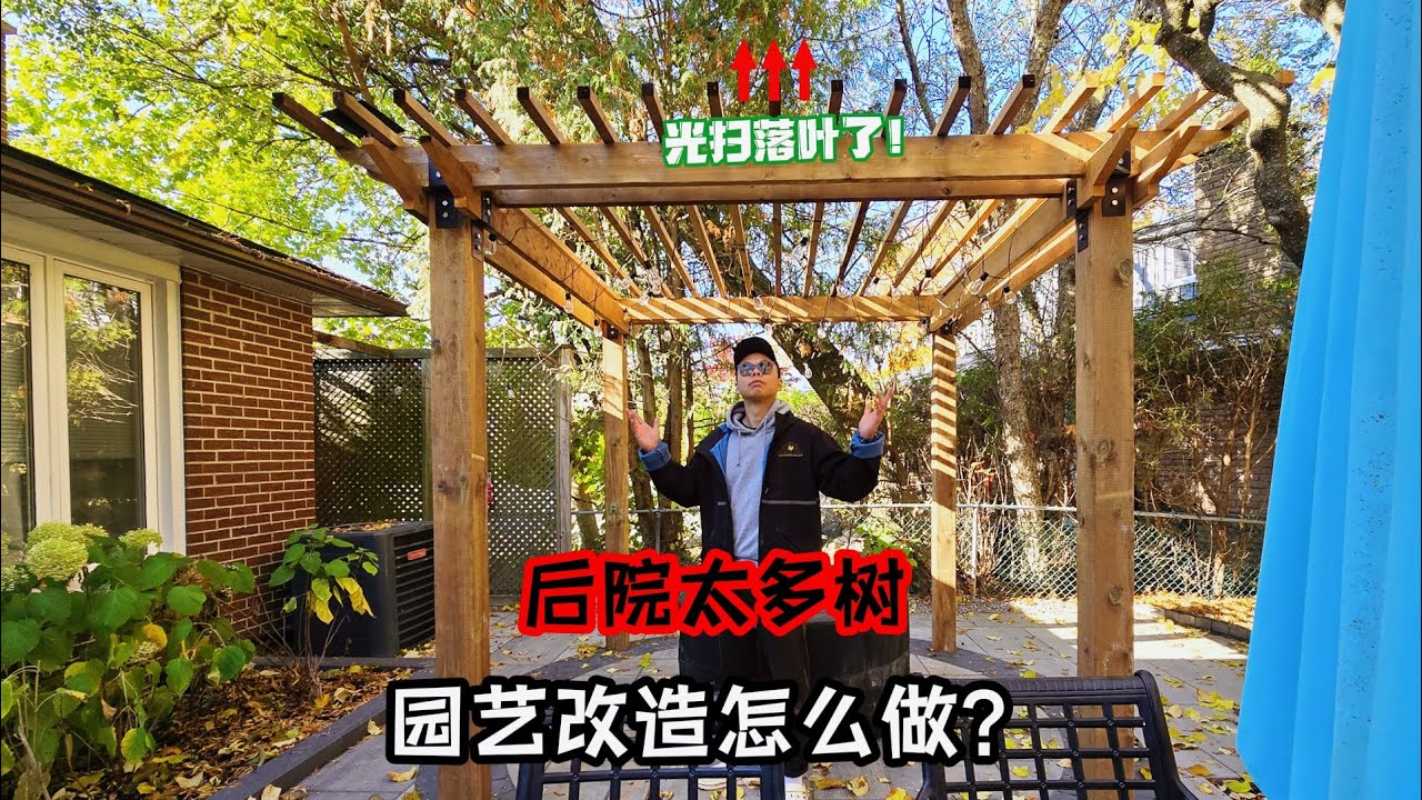 杂乱后院改造！改完认不出了｜多伦多万锦｜加拿大园艺