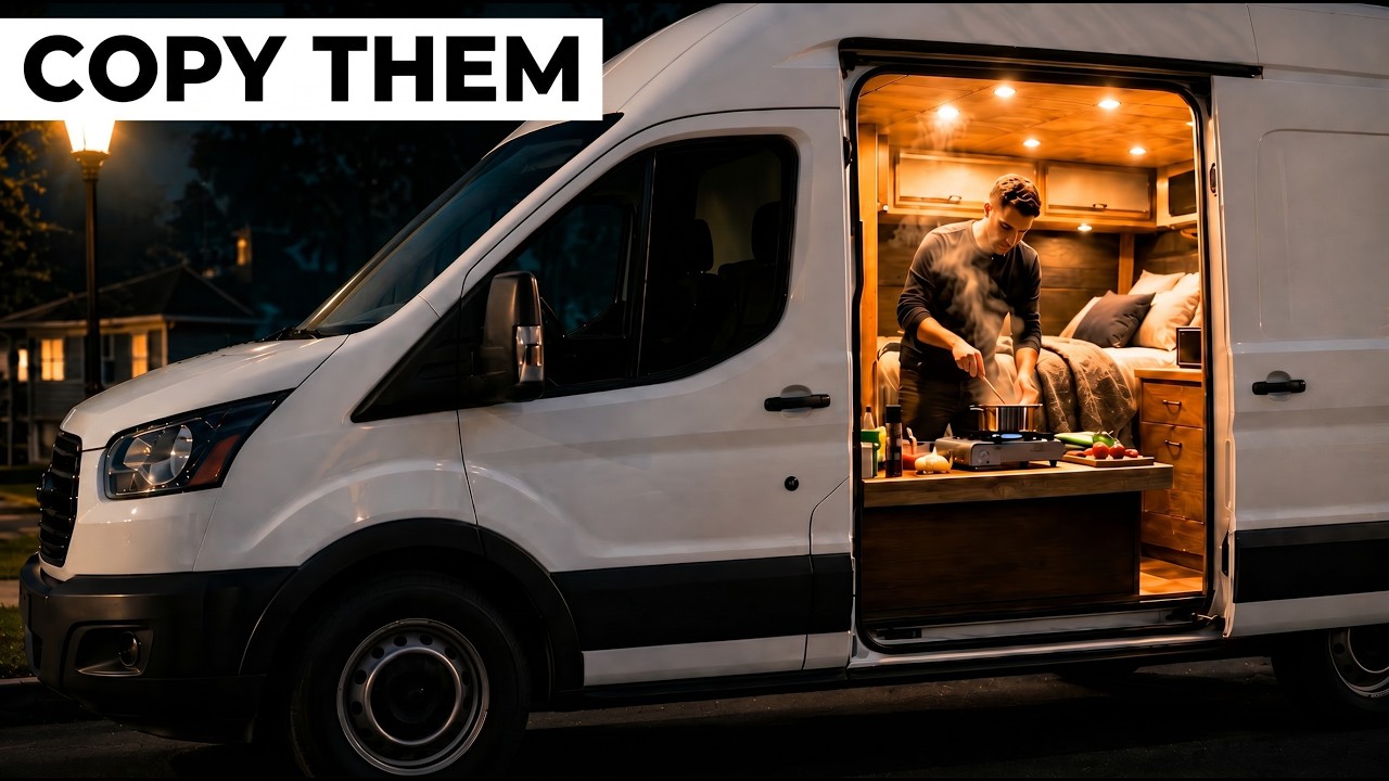 How Homeless Americans Sleep, Shower & Eat In A Van Without Anyone Knowing