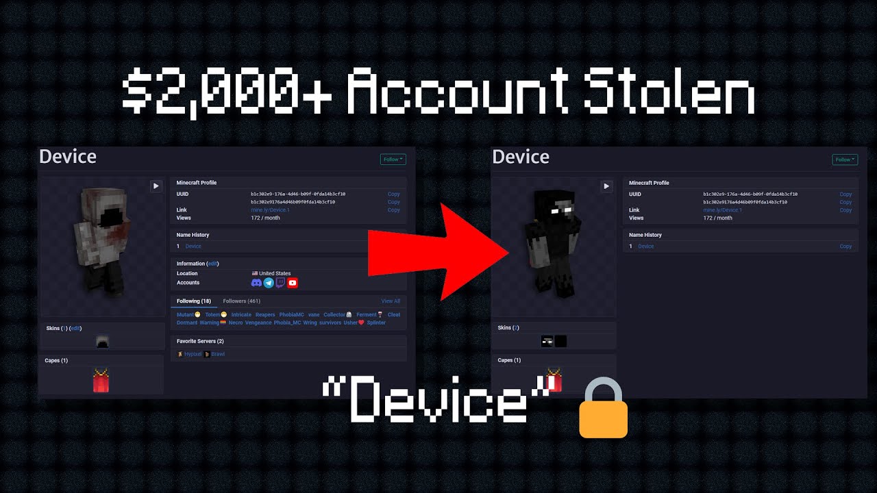 How my OG Minecraft account worth THOUSANDS was stolen...
