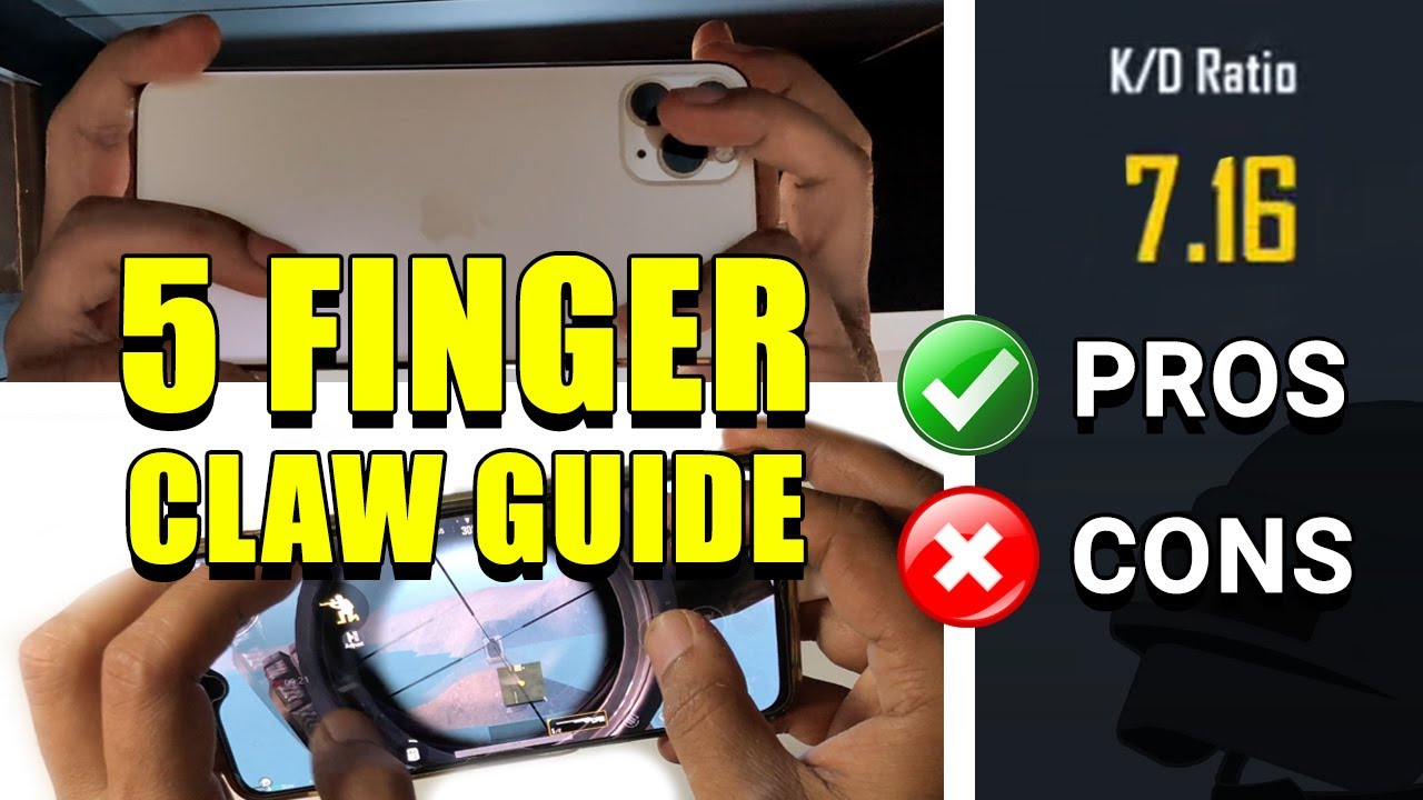 5 FINGER CLAW SETUP TUTORIAL + GYROSCOPE In PUBG Mobile with PRO Settings