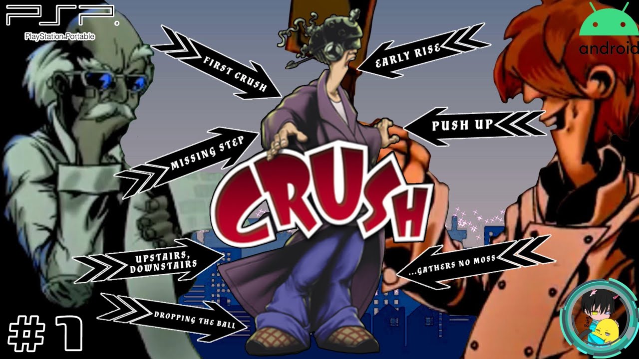 Crush | Full Gameplay | All Trophy and Gallery | Part 1 (PSP)