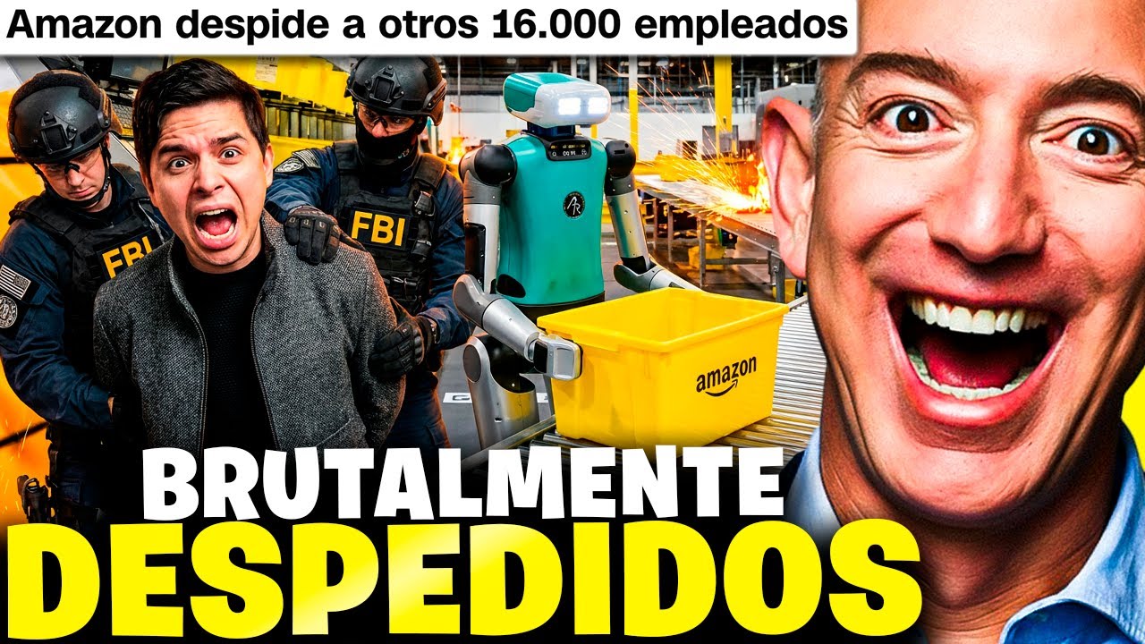 Amazon inicia una MAS4CRE LABORAL ☠️ 16.000 empleados DESPEDIDOS y reemplazados por ROBOTS