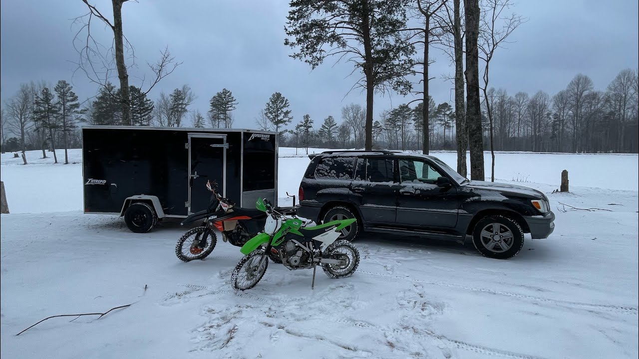 1/31/26 Cub Mountain Tennessee Snow/Ice Dirt Bike Trail Ride