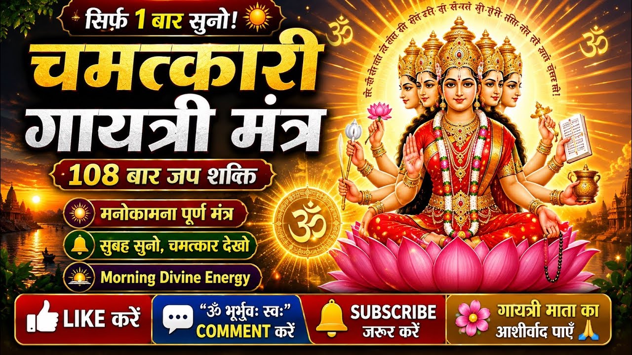 Morning Gayatri Mantra | Shanti & Shuddhi | सारे दुःख कट जाते है | 21 Minutes Gayatri Mantra | Music