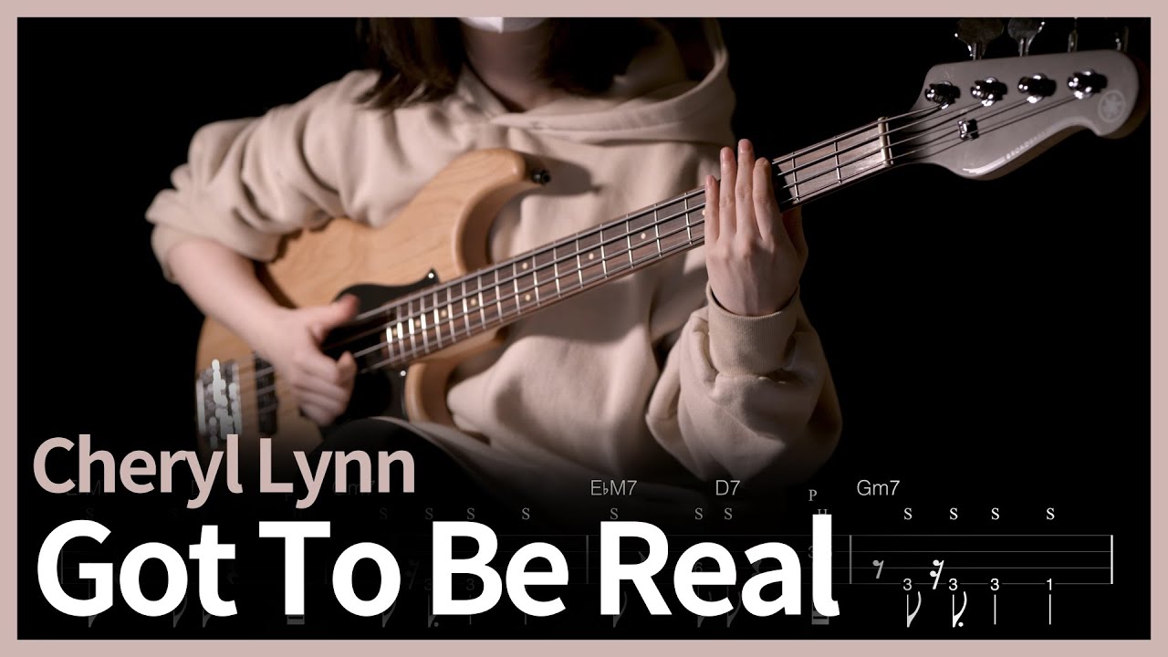 80. (Slap)Cheryl Lynn - Got To Be Real 【★★★☆☆】 (Slap Bass Cover) | 베이스 악보[TAB]