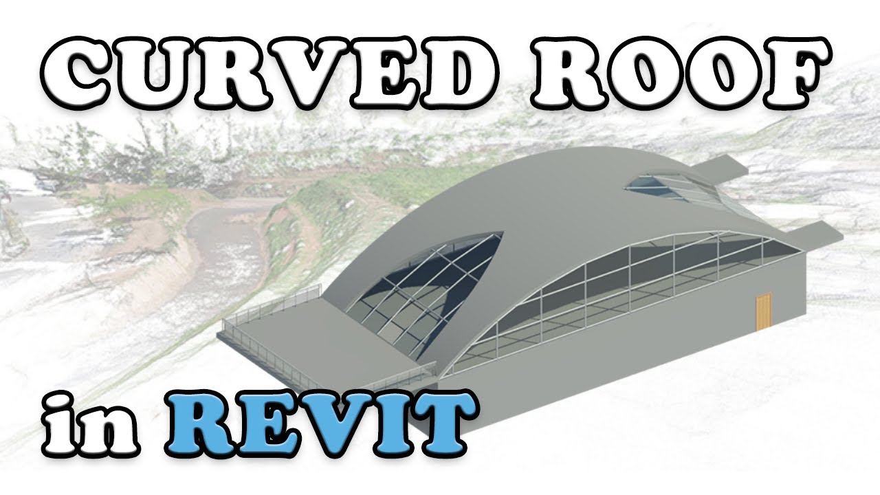 كتلة سقف كيرف على ريفيت | Curved Roof as a Mass in Revit