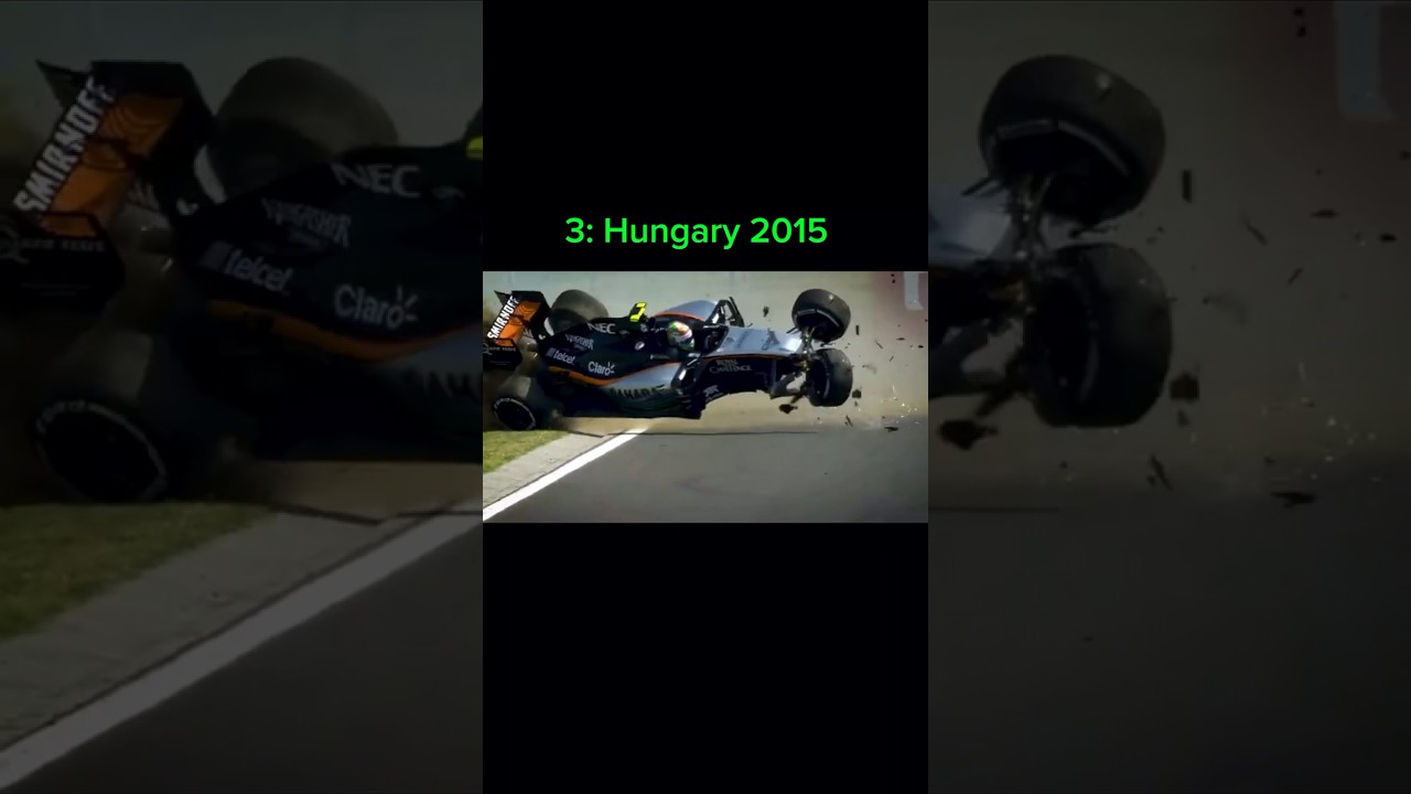 Sergio Perez&rsquo;s top 5 biggest crashes💥💥
