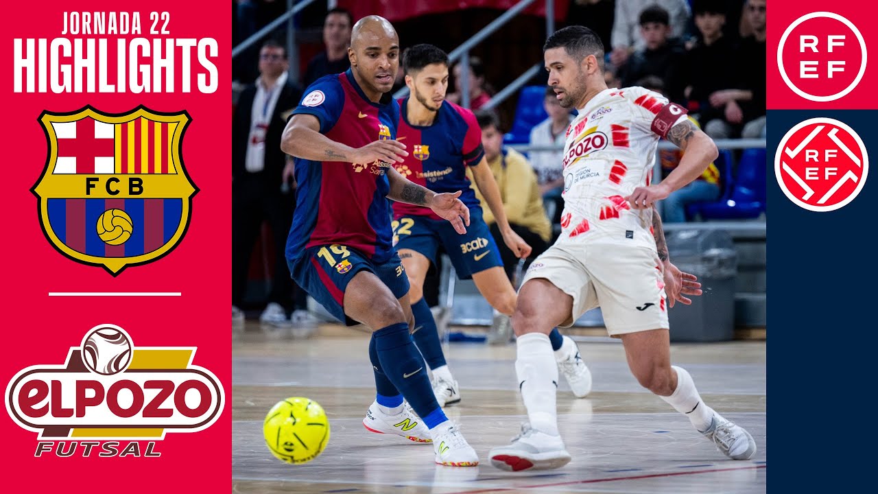 Resumen #PrimeraDivisiónFS Barça 3-3 ElPozo Murcia Costa Cálida | Jornada 22