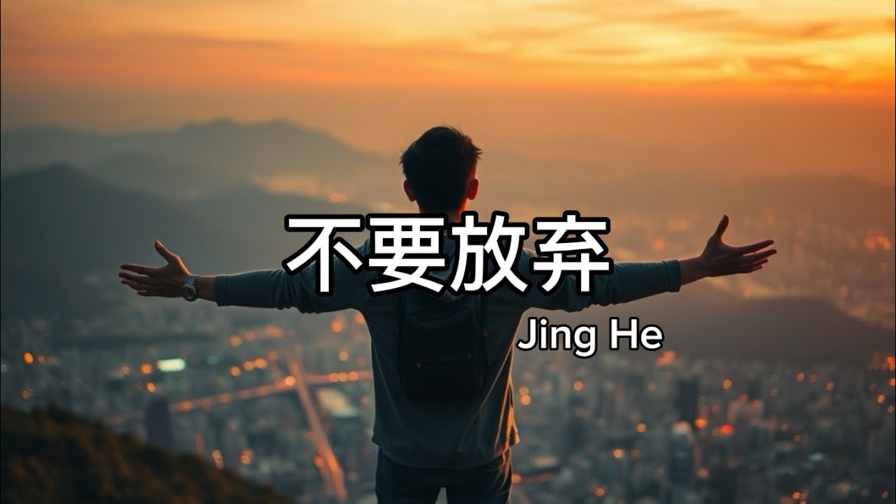【伤感】Jing he - 《不要放弃》『闭上眼睛 感受呼吸，风雨过后才会有彩虹』