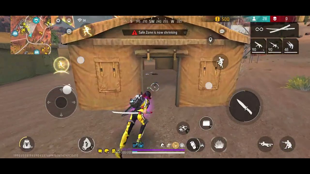 My worst gameplay with 0 kills Free fire gameplay #97 #freefire 