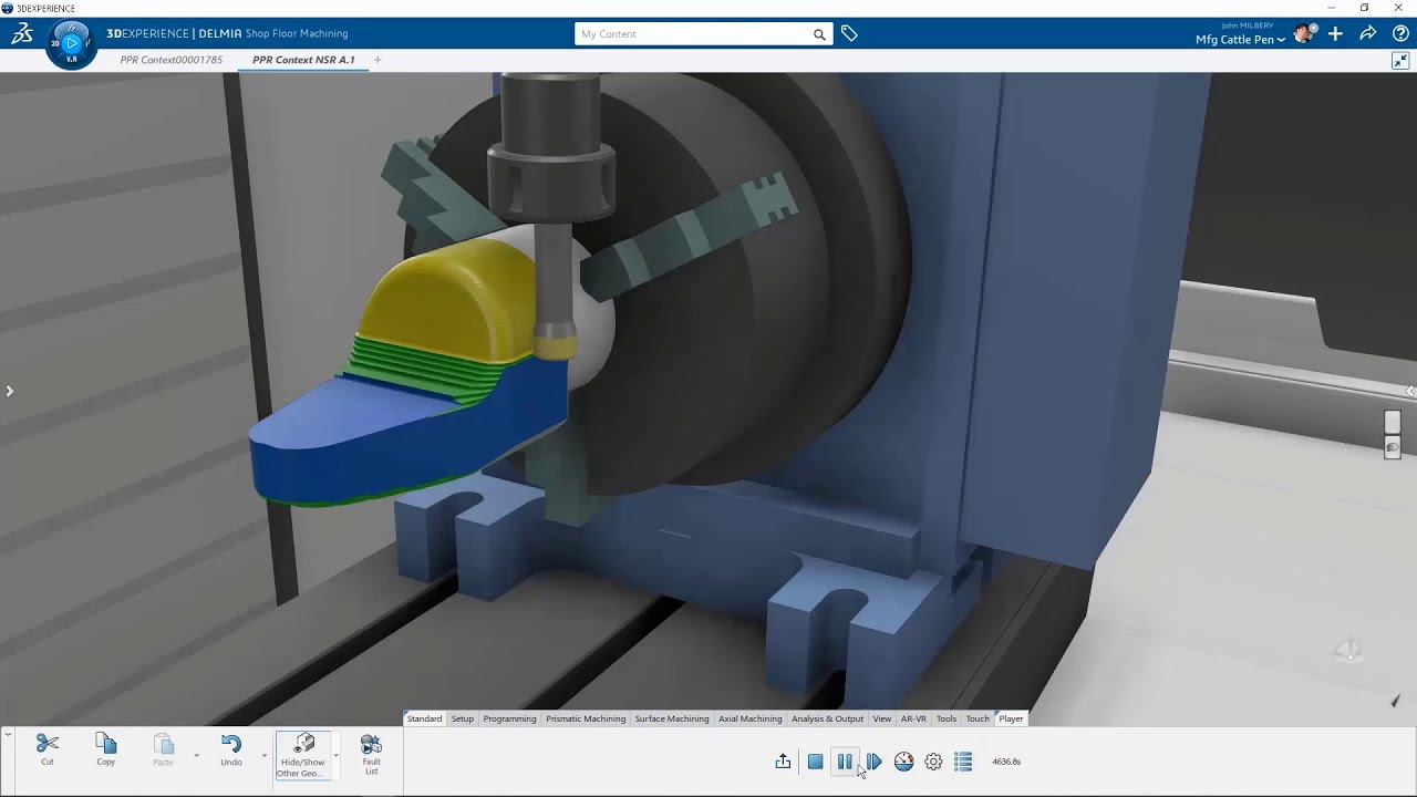 the Shop Floor Machining User Interface