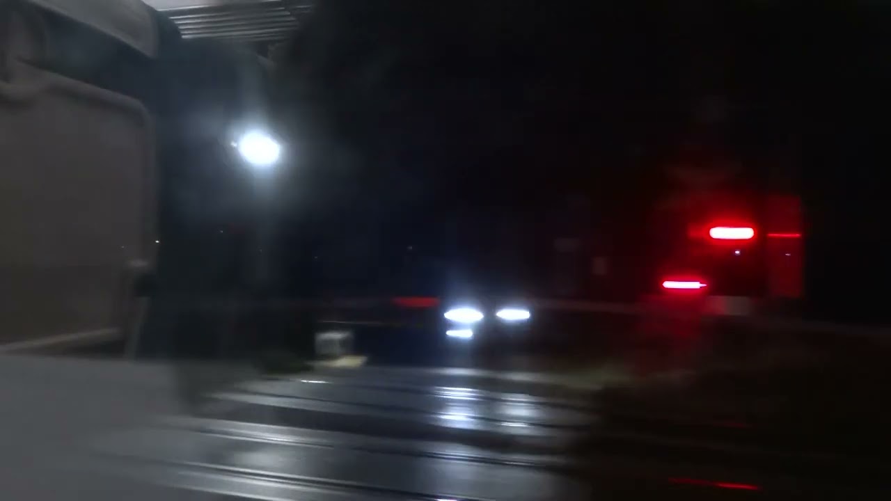 【夜の気動車特急車窓】特急イブニングウェイ3号 松島付近→小牛田