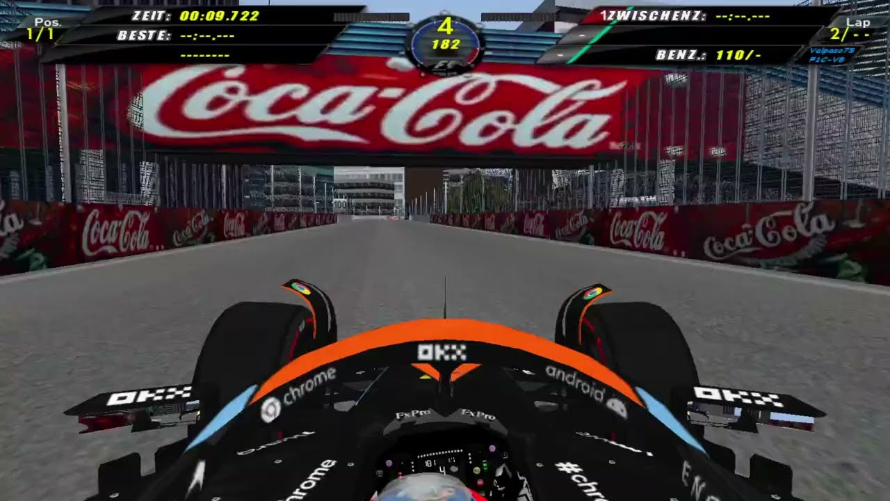 F1 Challenge VB 2023 McLaren Surfers Paradise Onboard Lap