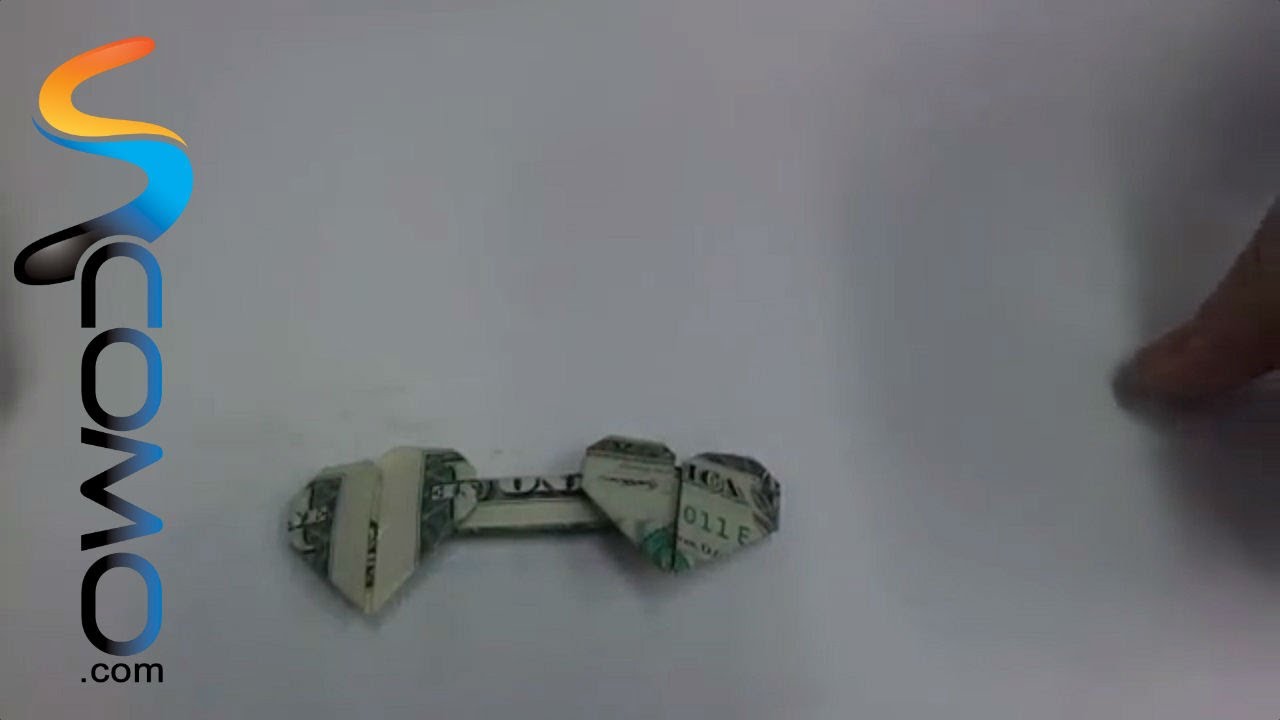Cómo hacer un corazón doble con un billete