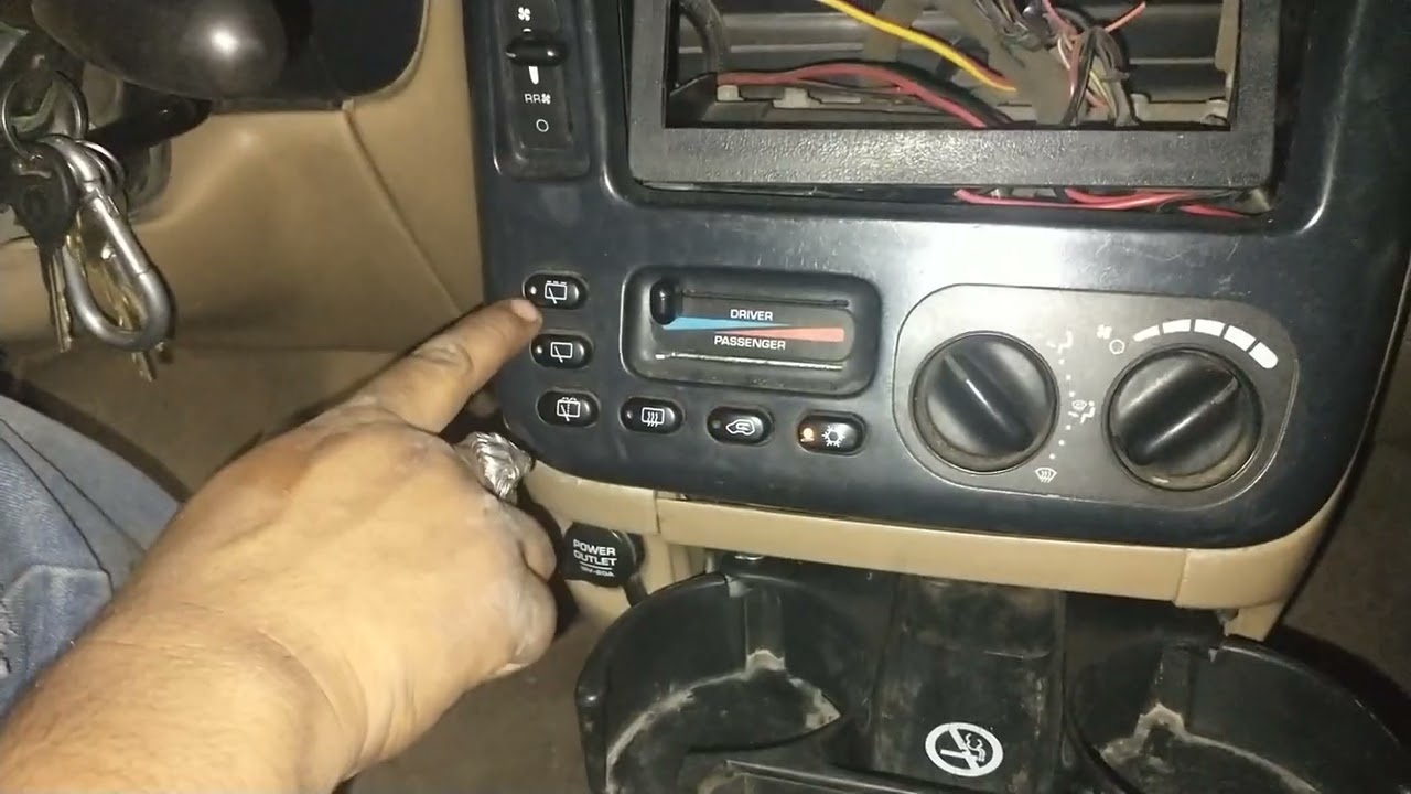 cómo programar los botones de clima Caravan 95 al 2000