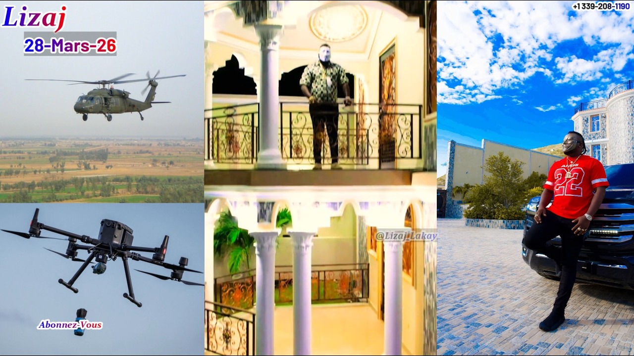 Helicopter Bonbade kay Jeff gwo Lwa Kanaran, Drone, Anpil Kout bal, N&egrave;g yo Kouri nan M&ograve;n nan
