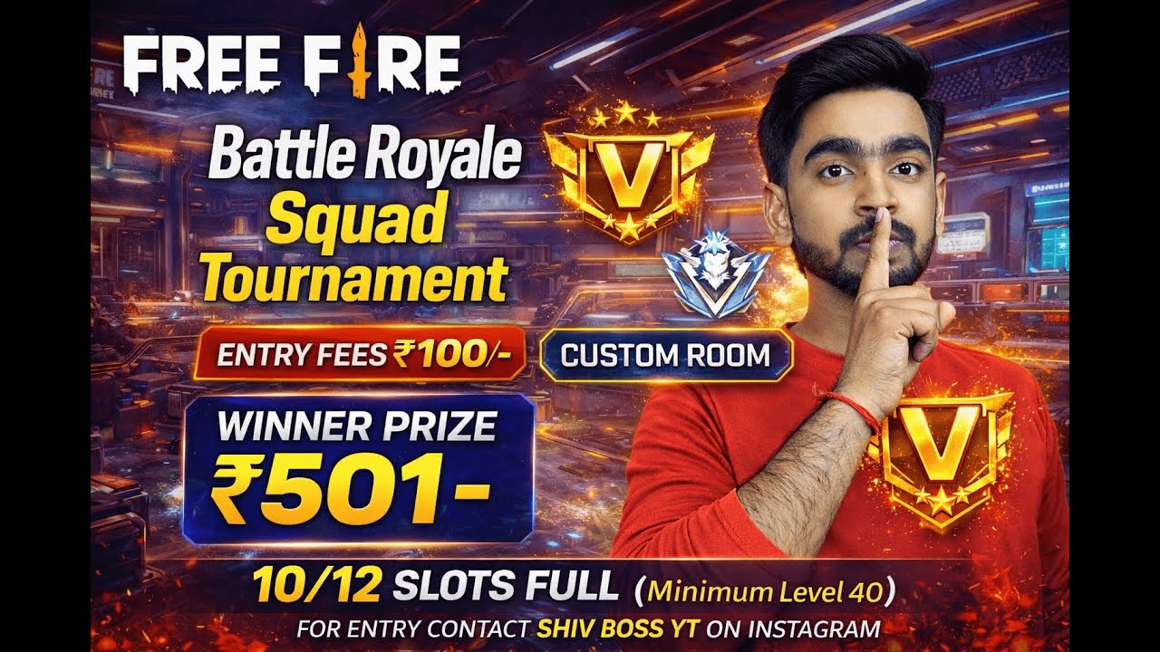 🔴BOOKING SLOT TO 1 FEB TOURNAMENT 🔥 | BOOYAH BATTLE LIVE | SHIV BOSS YT | 